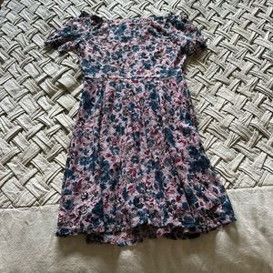 Xhilaration floral lace overlay mini dress, size M